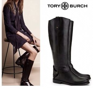 Tory Burch Black Over the Knee Boots